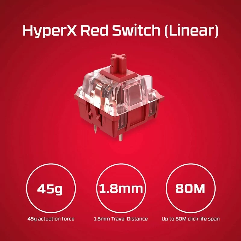 HyperX Alloy Origins 60% Red Switch RGB Mechanical Gaming Keyboard HyperX Alloy Origins 60% Red Switch RGB Mechanical Gaming Keyboard